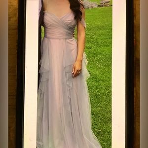 WTOO Grey & Taupe Tuille Gown